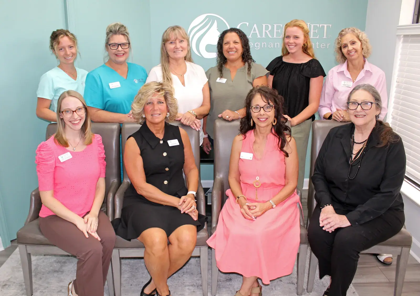 Members of the Care Net team gathered at the Vero Beach center