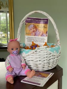 sample display for baby bottle campaign