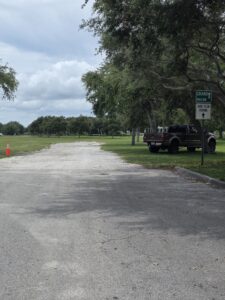 Overflow parking near the Grand Pavilion
