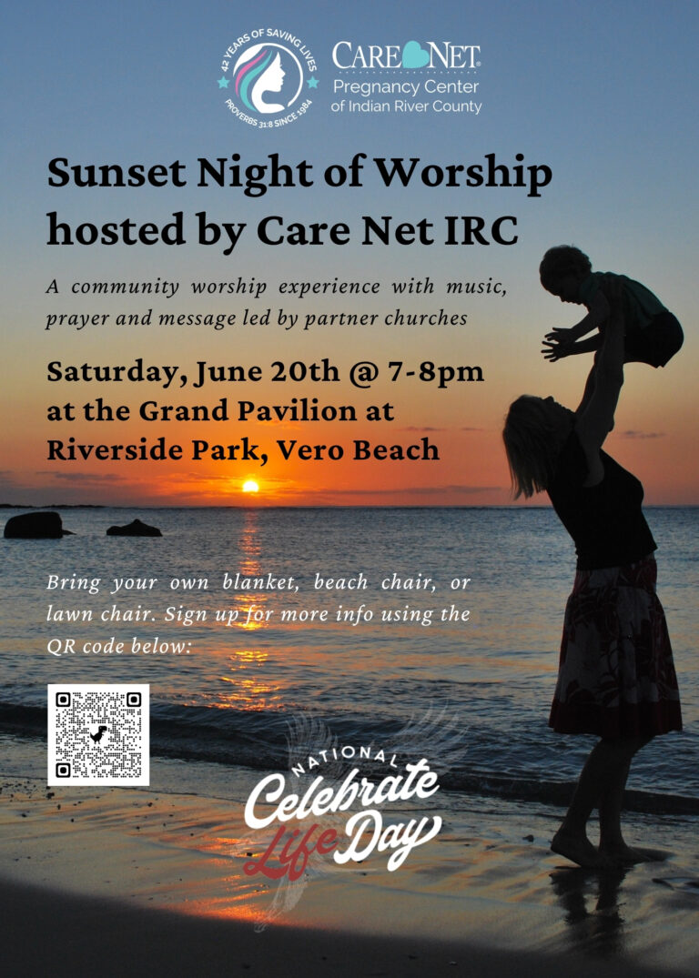 Night of Worship flyer for National Celebrate Life Day